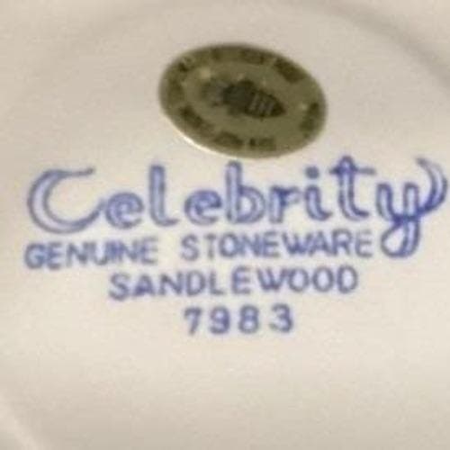 Sandalwood by Celebrity Saucers, Set of 4, Genuine Stoneware Japan, Mid-Century - Thumbnail 4
