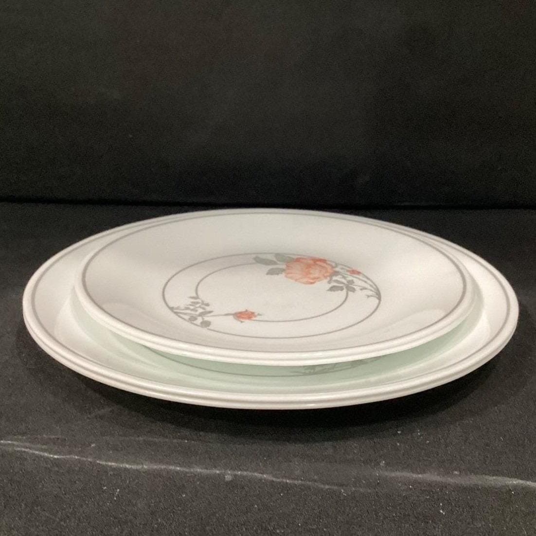 Corelle Corning Desert Blossom Dinner & Salad Plates, Set of 4, White Dinnerware - Thumbnail 10
