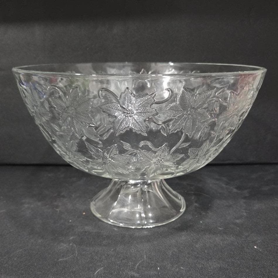 Princess House Fantasia Compote Pedestal Bowl #574, Vintage Etched Serving Dish - Thumbnail 8