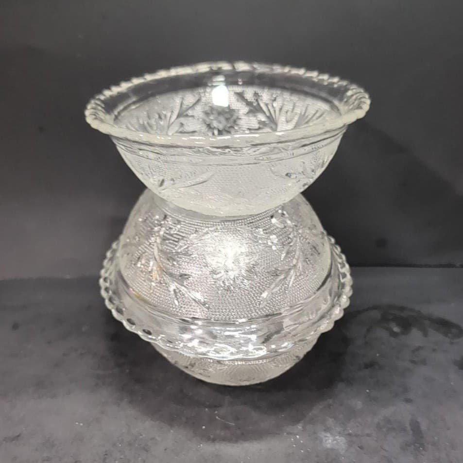 Anchor Hocking Clear Sandwich Pattern Oval Bowls, Set of 3, Vintage Replacements - Thumbnail 11