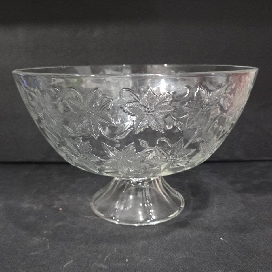 Princess House Fantasia Compote Pedestal Bowl #574, Vintage Etched Serving Dish - Thumbnail 10