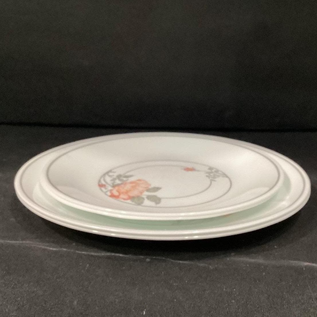 Corelle Corning Desert Blossom Dinner & Salad Plates, Set of 4, White Dinnerware - Thumbnail 12