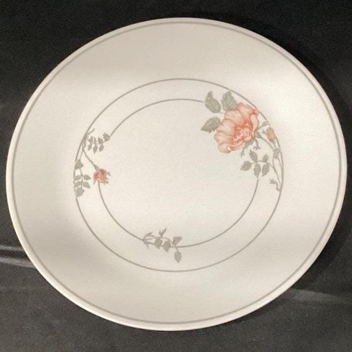 Corelle Corning Desert Blossom Dinner & Salad Plates, Set of 4, White Dinnerware - Thumbnail 6
