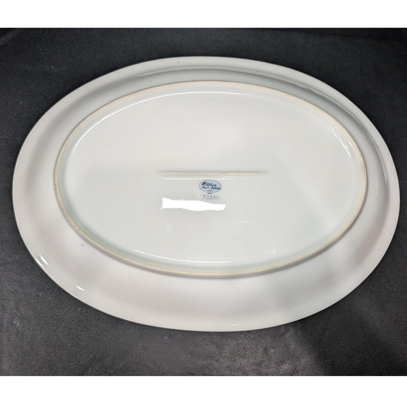 Mikasa Edna Oval Serving Platter, Vintage Fine China, Replacement Dinnerware - Thumbnail 3