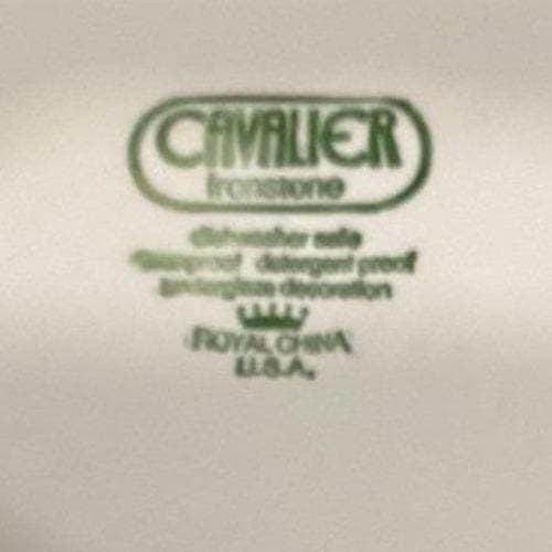 Royal China Cavalier Ironstone Casablanca Dinner Plate, Yellow Floral Medallion - Thumbnail 3