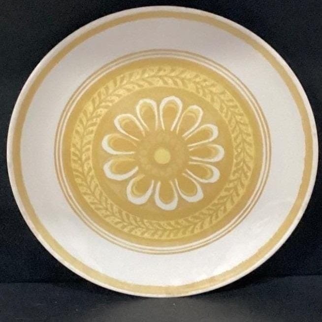Royal China Cavalier Ironstone Casablanca Dinner Plate, Yellow Floral Medallion - Thumbnail 5