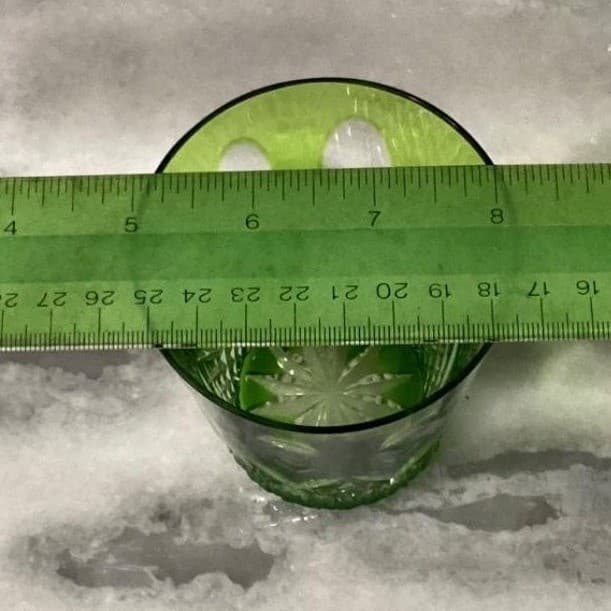 Nachtmann Traube Green Lowball Tumbler, Cut Crystal Rocks Glass, Emerald Barware - Thumbnail 11