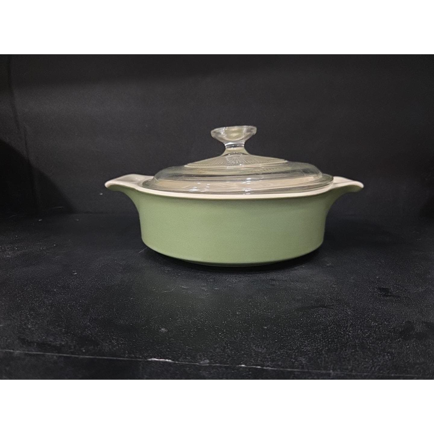 Corning Ware 1 Qt With Lid, Avocado Green, Classic Cookware, Vintage Kitchen - Thumbnail 3