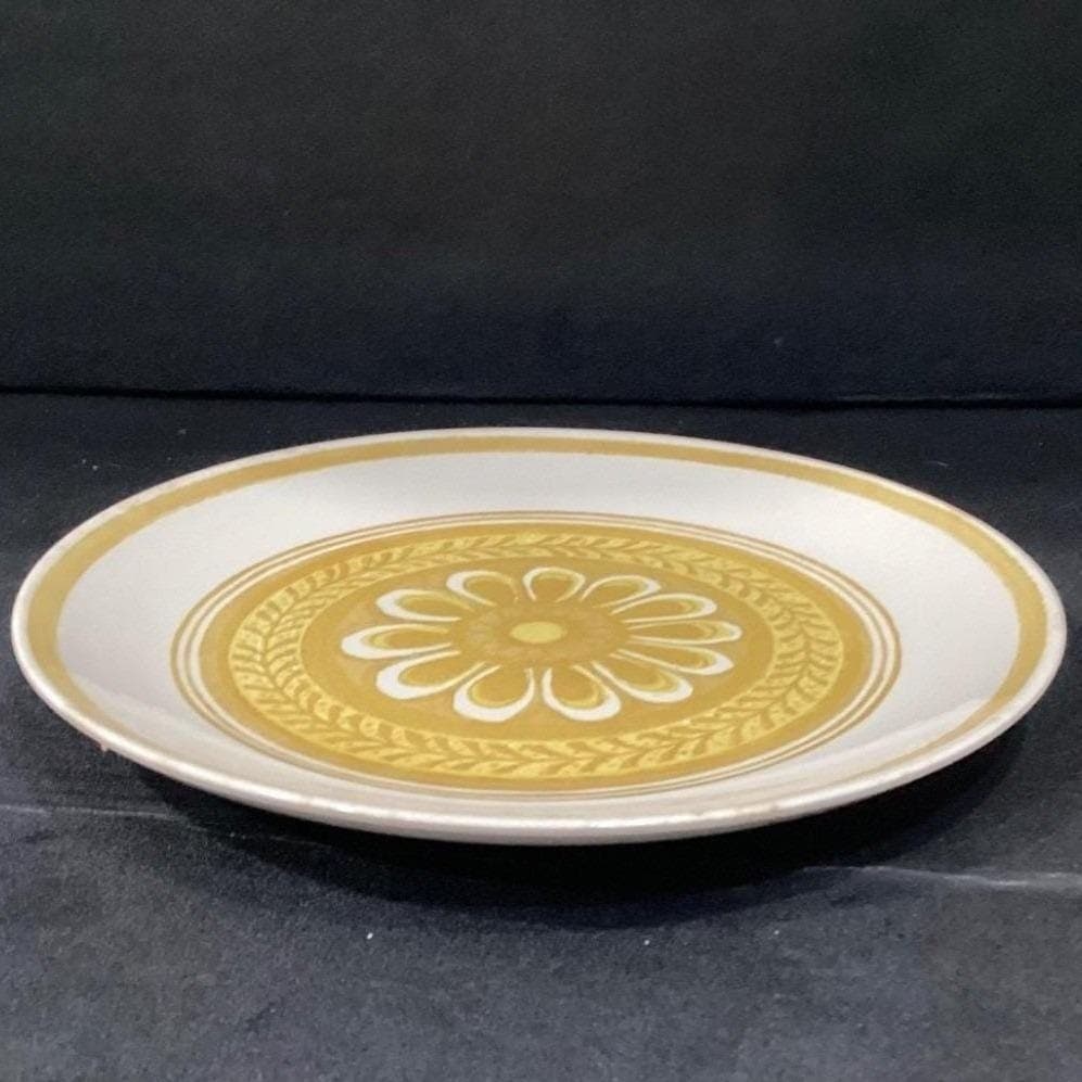 Royal China Cavalier Ironstone Casablanca Dinner Plate, Yellow Floral Medallion - Thumbnail 10