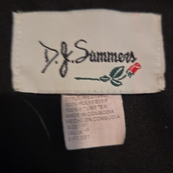 D.J. Summers Teal Floral Sleeveless Midi Sheath Dress, Black, Women's Size 10 - Thumbnail 5