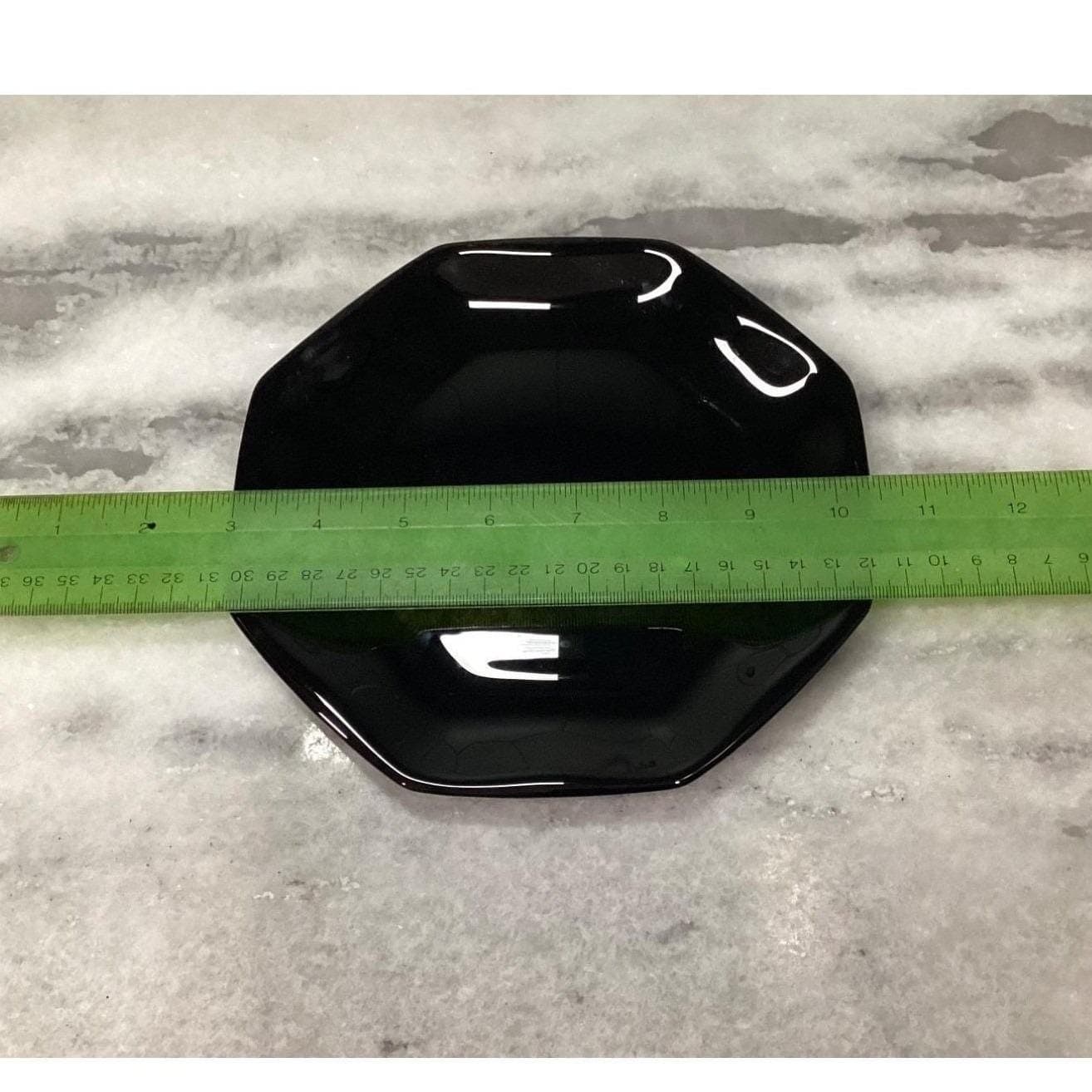 Arcopal Novoctime Black Salad Plates, Set of 4, Vintage Dinnerware, Tableware - Thumbnail 10