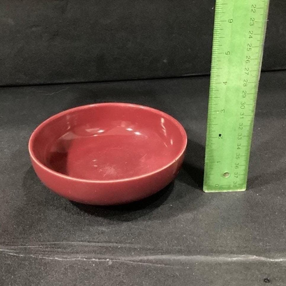 Universal Potteries "Ballerina" Burgundy Nesting Bowls, Set of 3, Red Dinnerware - Thumbnail 2