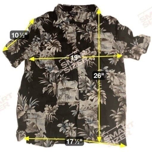 Croft & Barrow Rayon Tropical Palm Island Print Camp Shirt Black, Men's Medium - Thumbnail 2