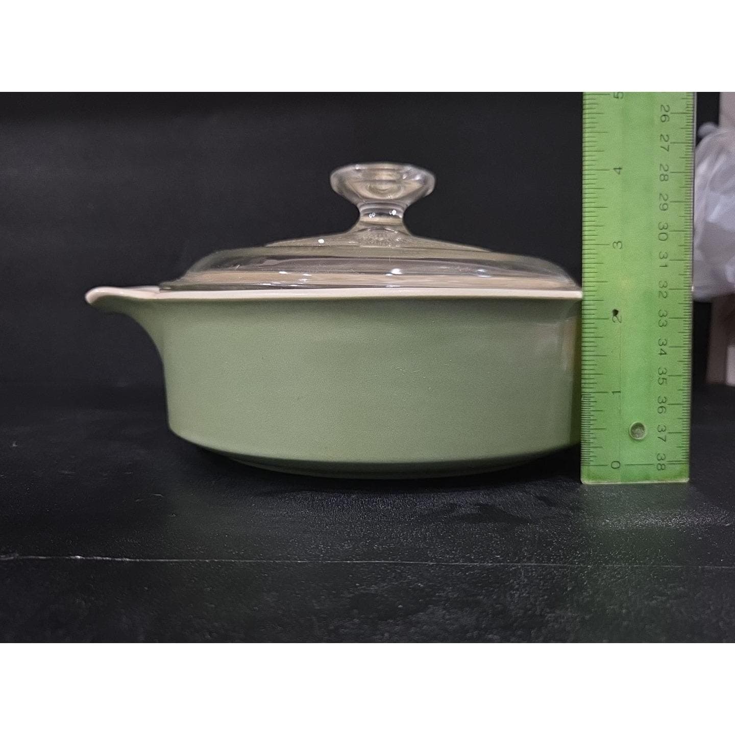 Corning Ware 1 Qt With Lid, Avocado Green, Classic Cookware, Vintage Kitchen - Thumbnail 10