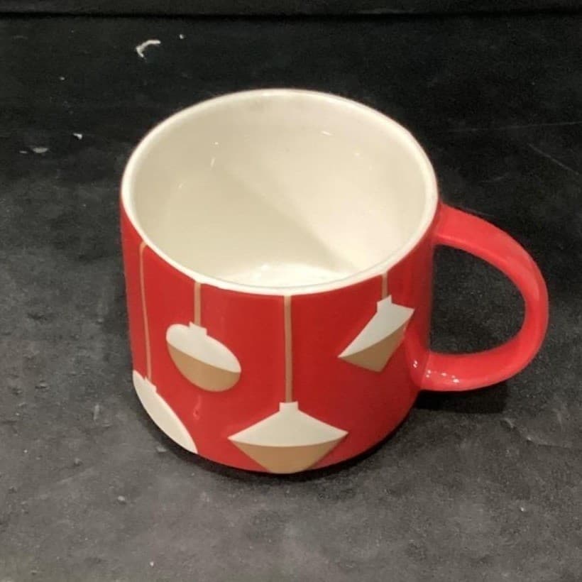 Starbucks 2012 Red Christmas Coffee Cup, Vintage Inspired Ornaments Design - Thumbnail 3