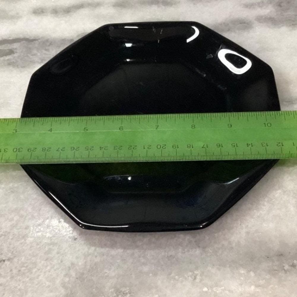 Arcopal Novoctime Black Salad Plates, Set of 2, Vintage Dinnerware, Tableware - Thumbnail 10