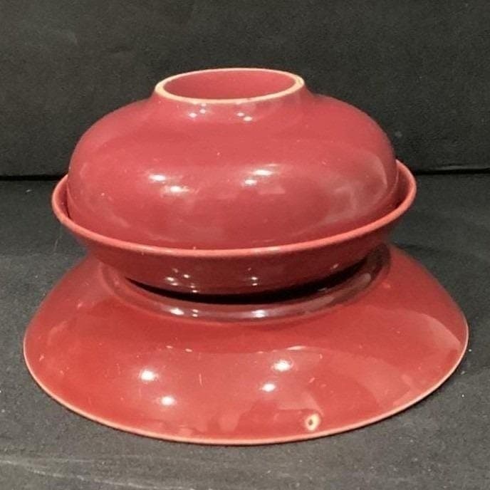 Universal Potteries "Ballerina" Burgundy Nesting Bowls, Set of 3, Red Dinnerware - Thumbnail 13
