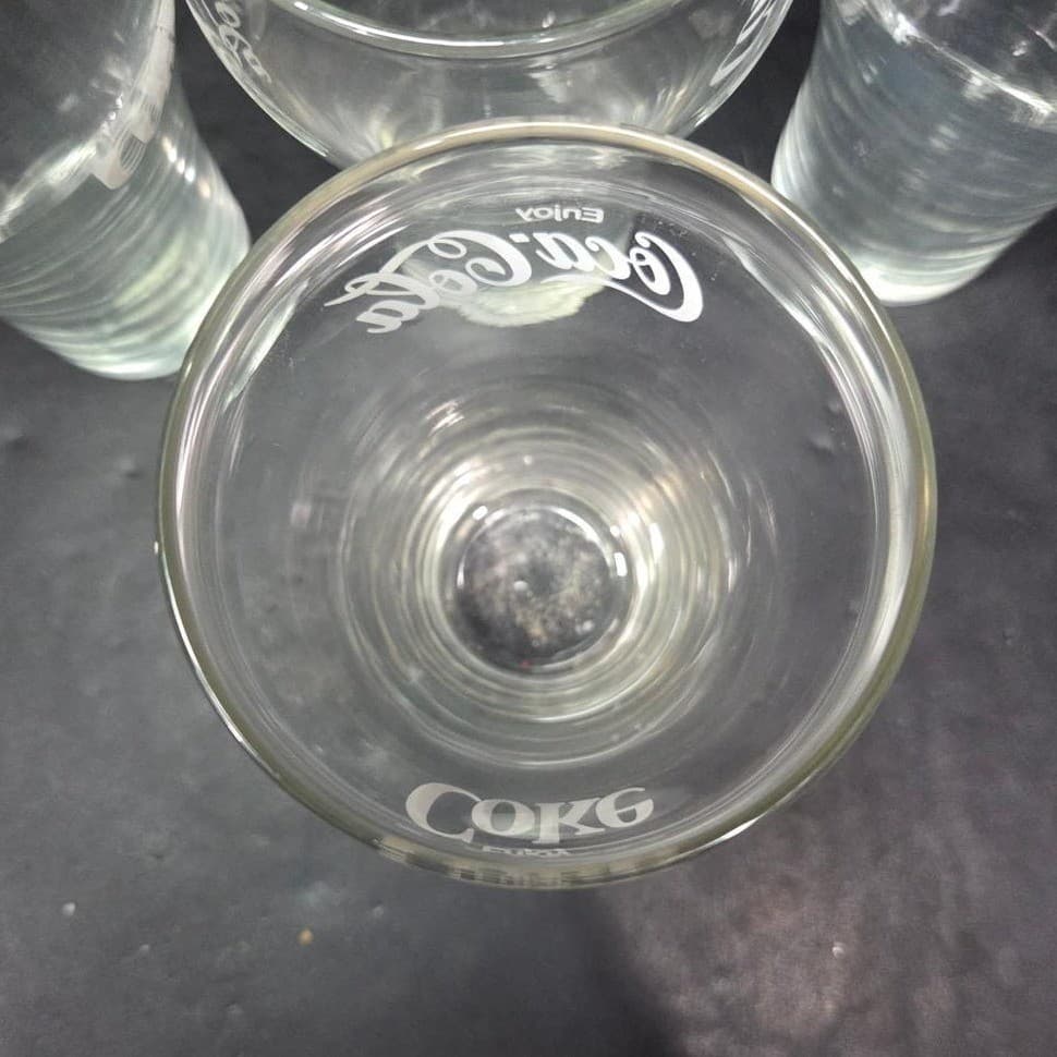 Classic Coca-Cola Enjoy Coke Glasses, Set Of 4, Vintage Glassware, Drinkware - Thumbnail 7
