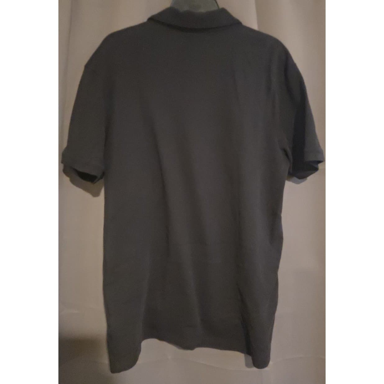 Tahari Black Short Sleeve Cotton Pique Polo Shirt, Men's Large, Chest Pocket - Thumbnail 4