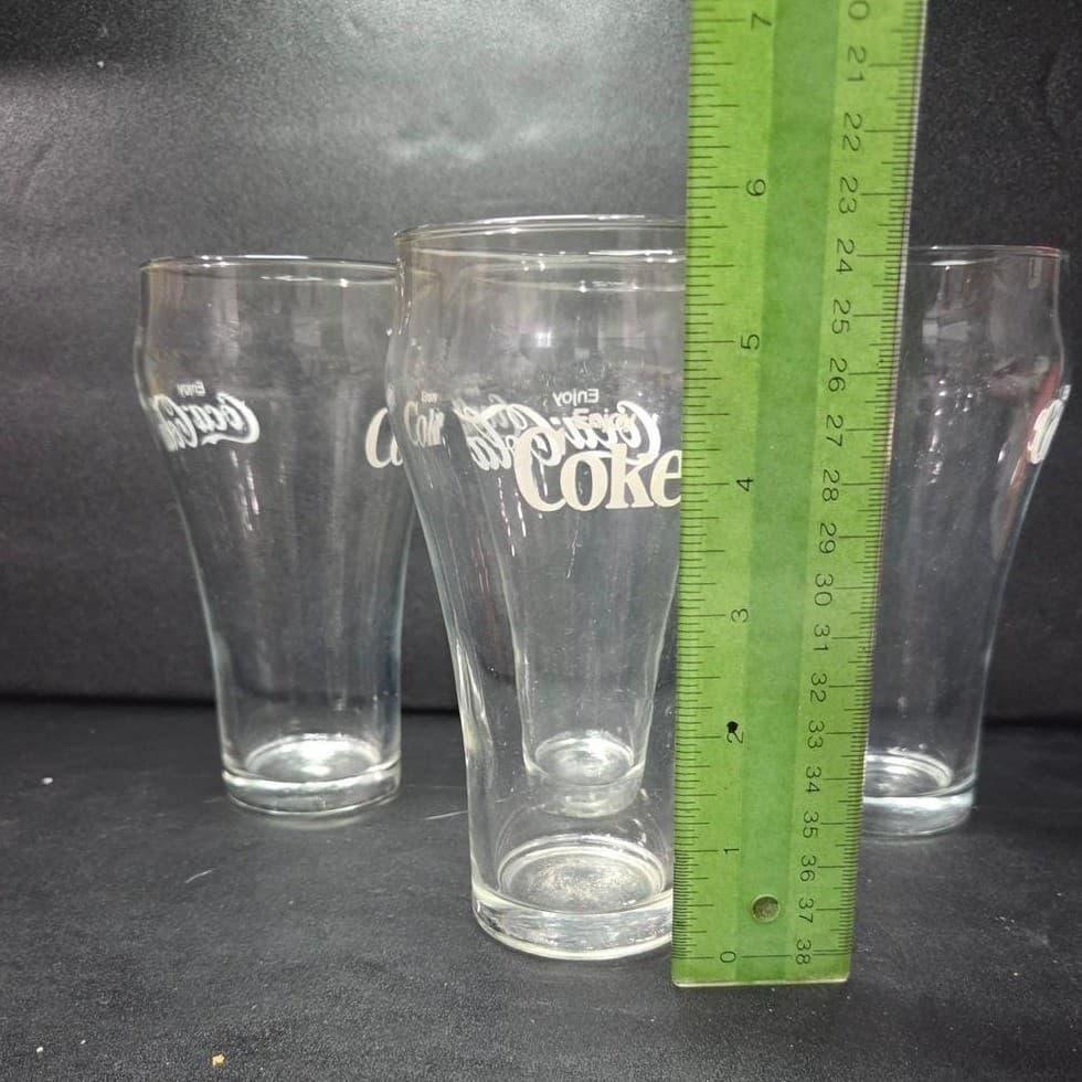 Classic Coca-Cola Enjoy Coke Glasses, Set Of 4, Vintage Glassware, Drinkware - Thumbnail 9