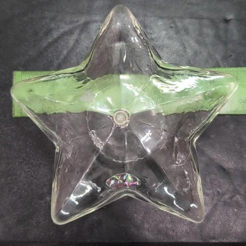 Firelight Glass Starlight Oil Candle Set, 7" 5" 3.5", Handblown Clear Lamps, Vtg - Thumbnail 4