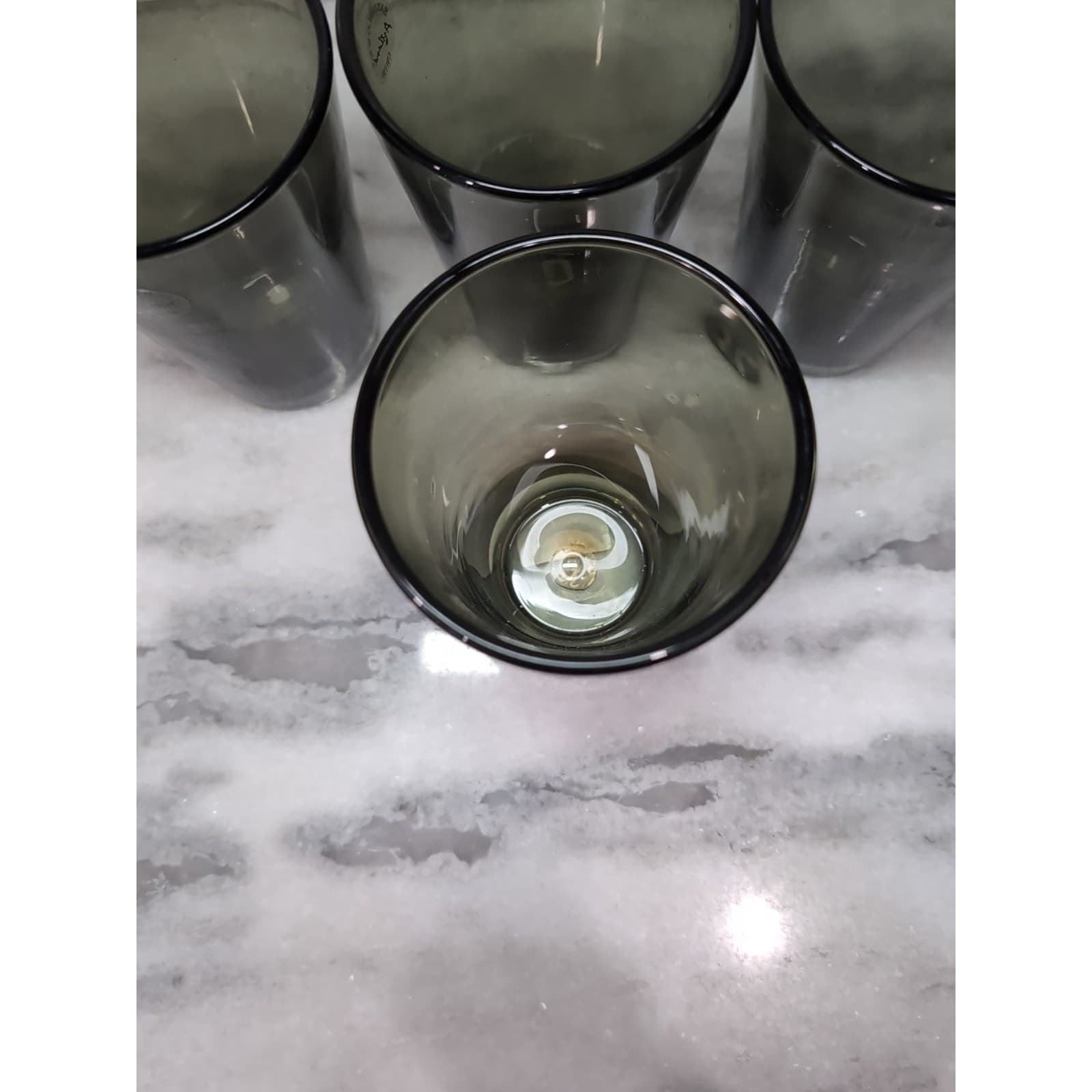 Artland Salute Smoke Highball Glasses, 17 oz Tumbler Glass, Set of 4, Drinkware - Thumbnail 6