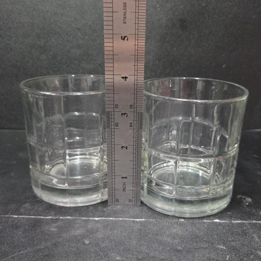 Anchor Hocking Clear Tartan Manchester Old Fashion, Set Of 2, Lowball Glasses - Thumbnail 9