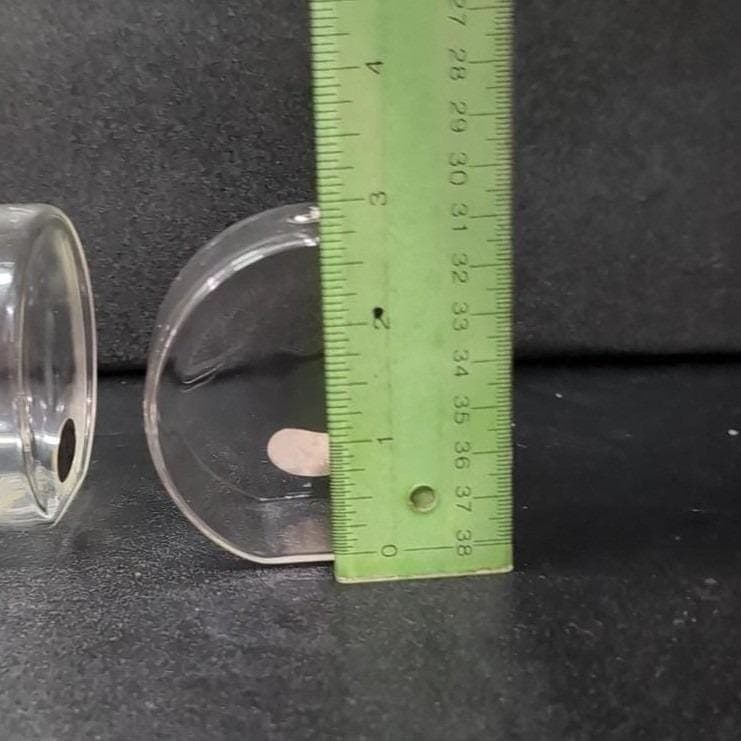 Firelight Glass 3" Round Oil Lamps, Set of 3, Vintage Candle Lights, Minimalist - Thumbnail 3