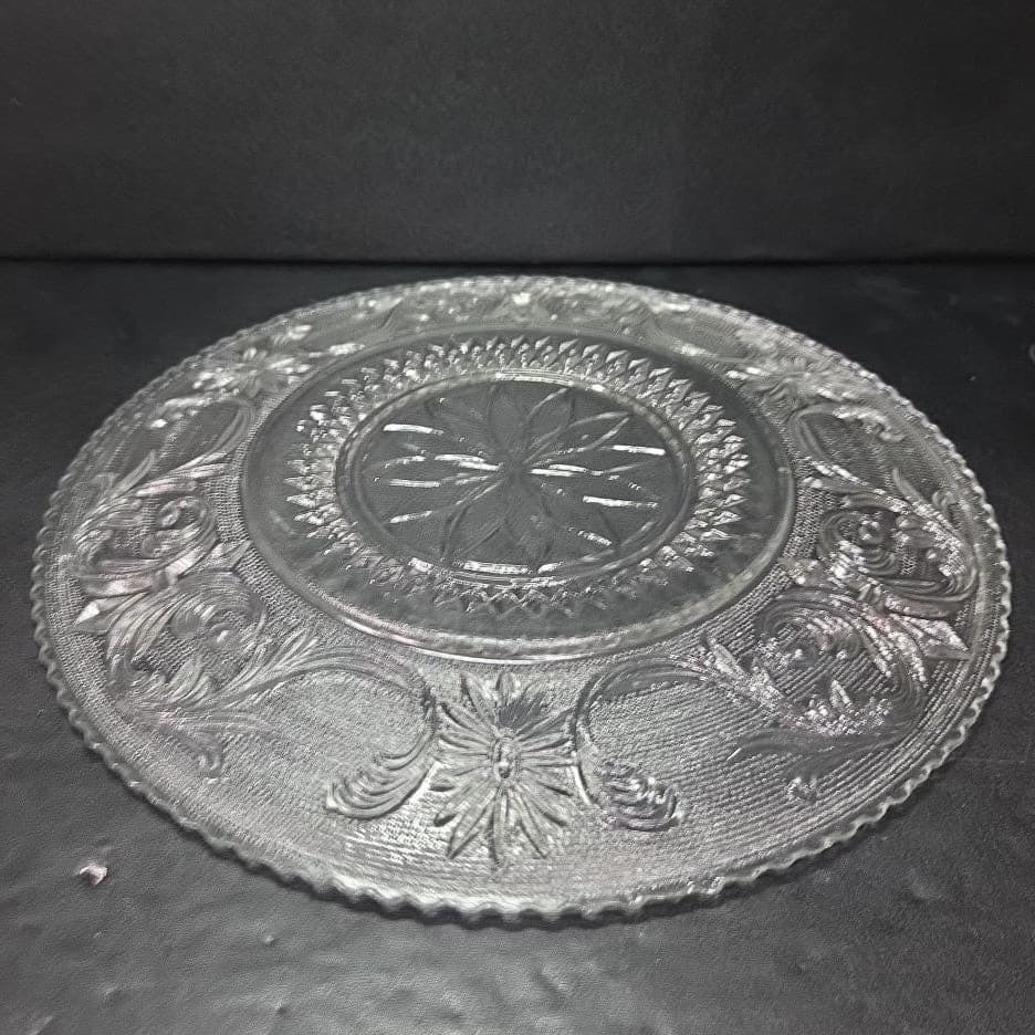 Westmoreland Princess Feather Platter, Vintage Sandwich Plate/Charger, Tableware - Thumbnail 9
