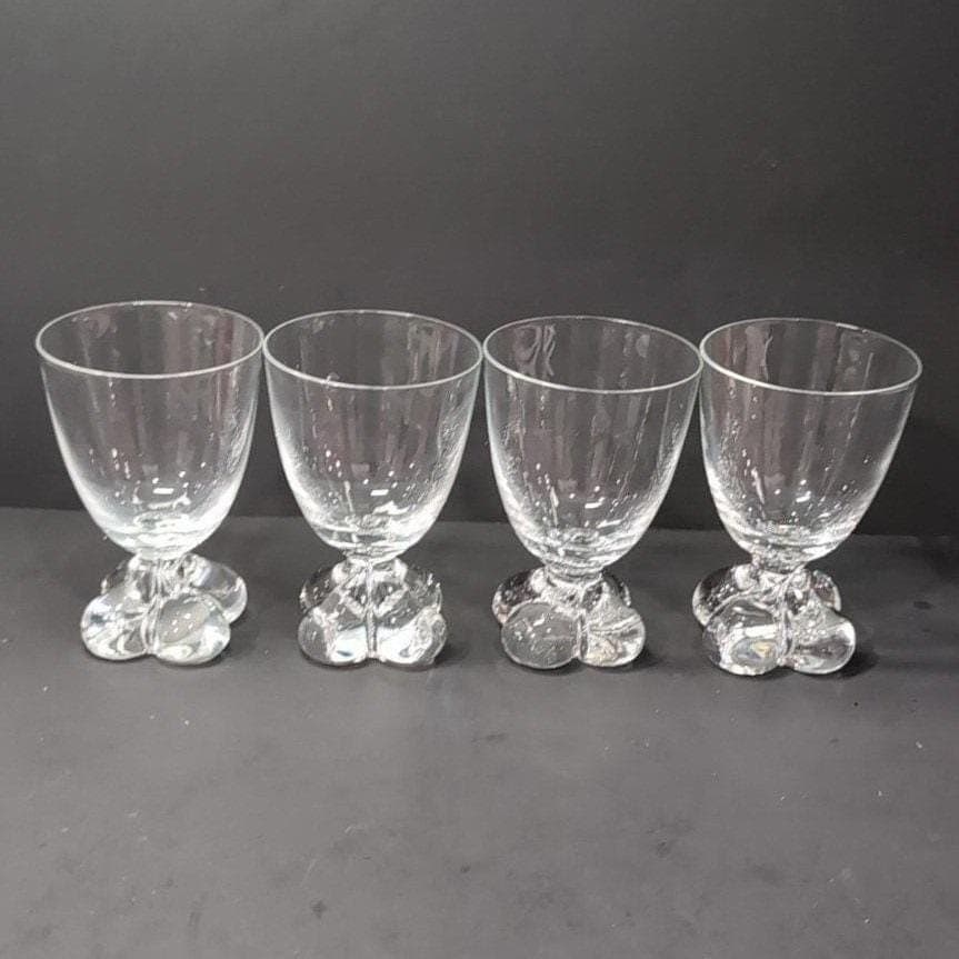 Tiffin Franciscan Du Jour Water Goblets, Set of 4, Vintage Replacement Barware - Thumbnail 8