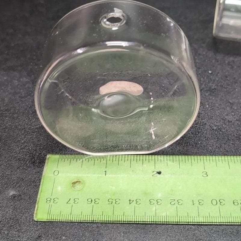 Firelight Glass 3" Round Oil Lamps, Set of 3, Vintage Candle Lights, Minimalist - Thumbnail 2