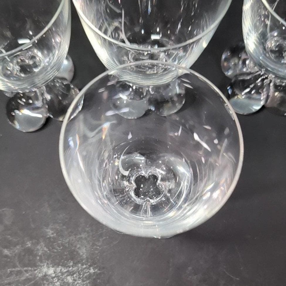 Tiffin Franciscan Du Jour Water Goblets, Set of 4, Vintage Replacement Barware - Thumbnail 5