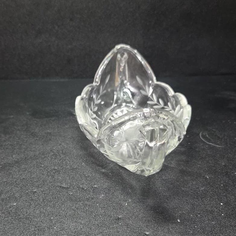 Imperial Glass Serving Boat, Vintage Etched Floral Bowl, Replacement Serveware - Thumbnail 3