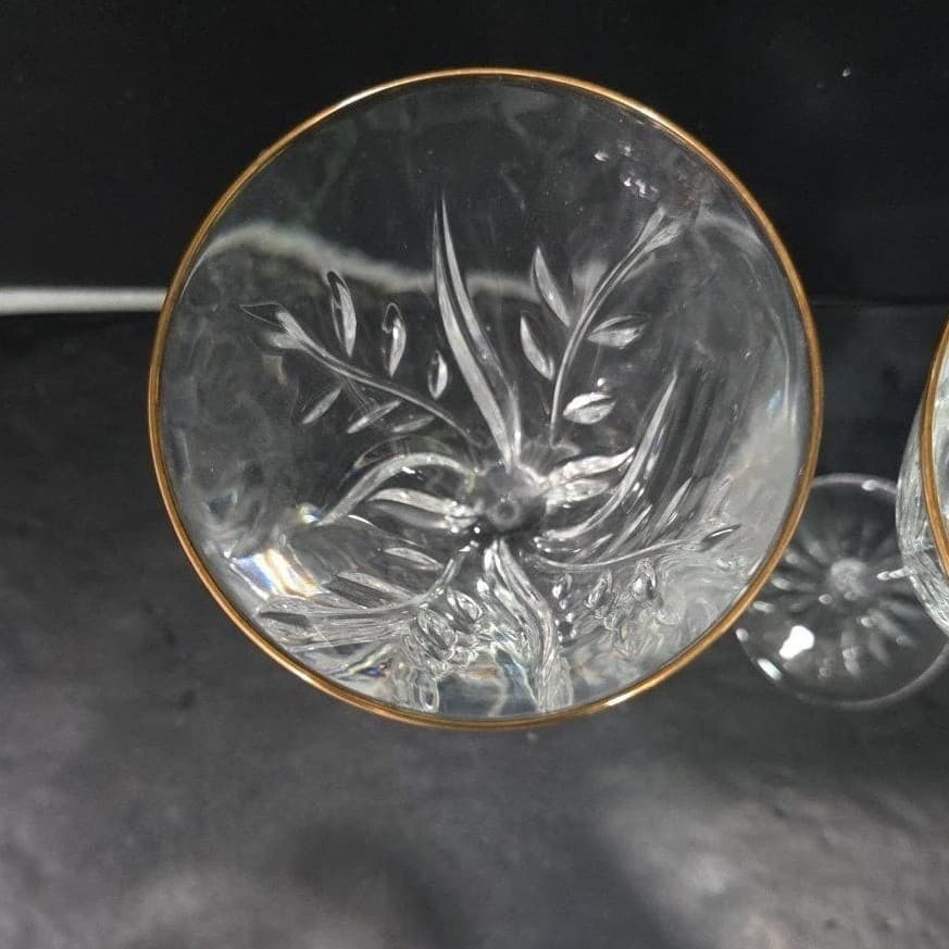 Cristal d'Arques Cassandra Wine Glasses, Set of 2, Vintage Crystal Stemware - Thumbnail 7
