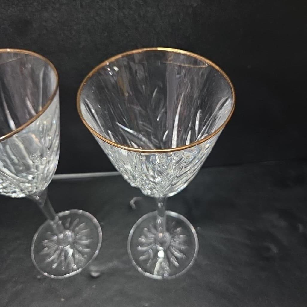 Cristal d'Arques Cassandra Wine Glasses, Set of 2, Vintage Crystal Stemware - Thumbnail 6