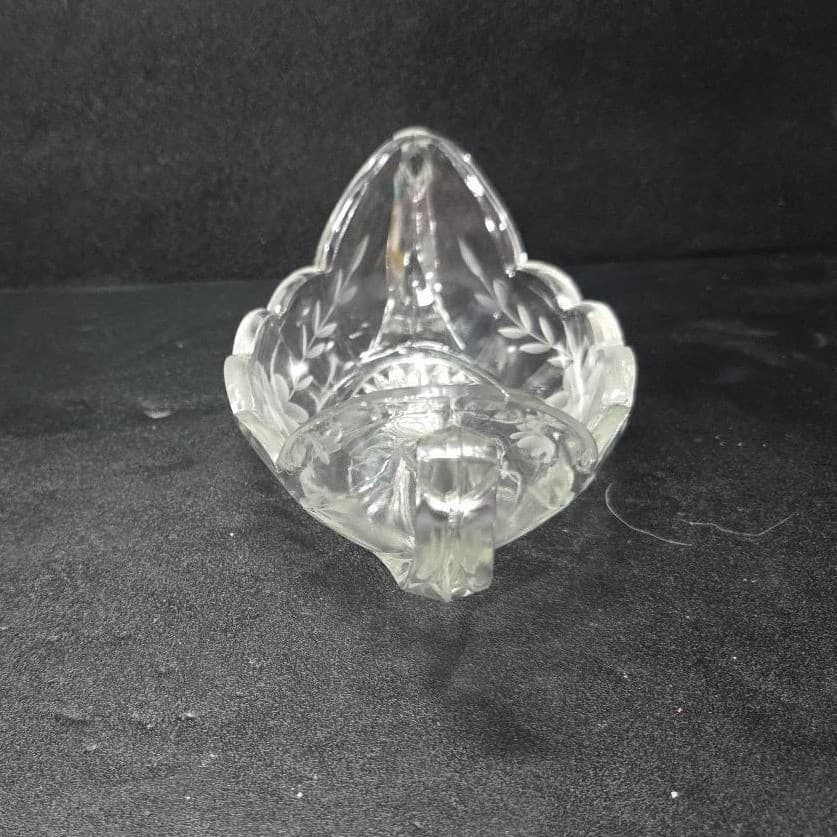 Imperial Glass Serving Boat, Vintage Etched Floral Bowl, Replacement Serveware - Thumbnail 5