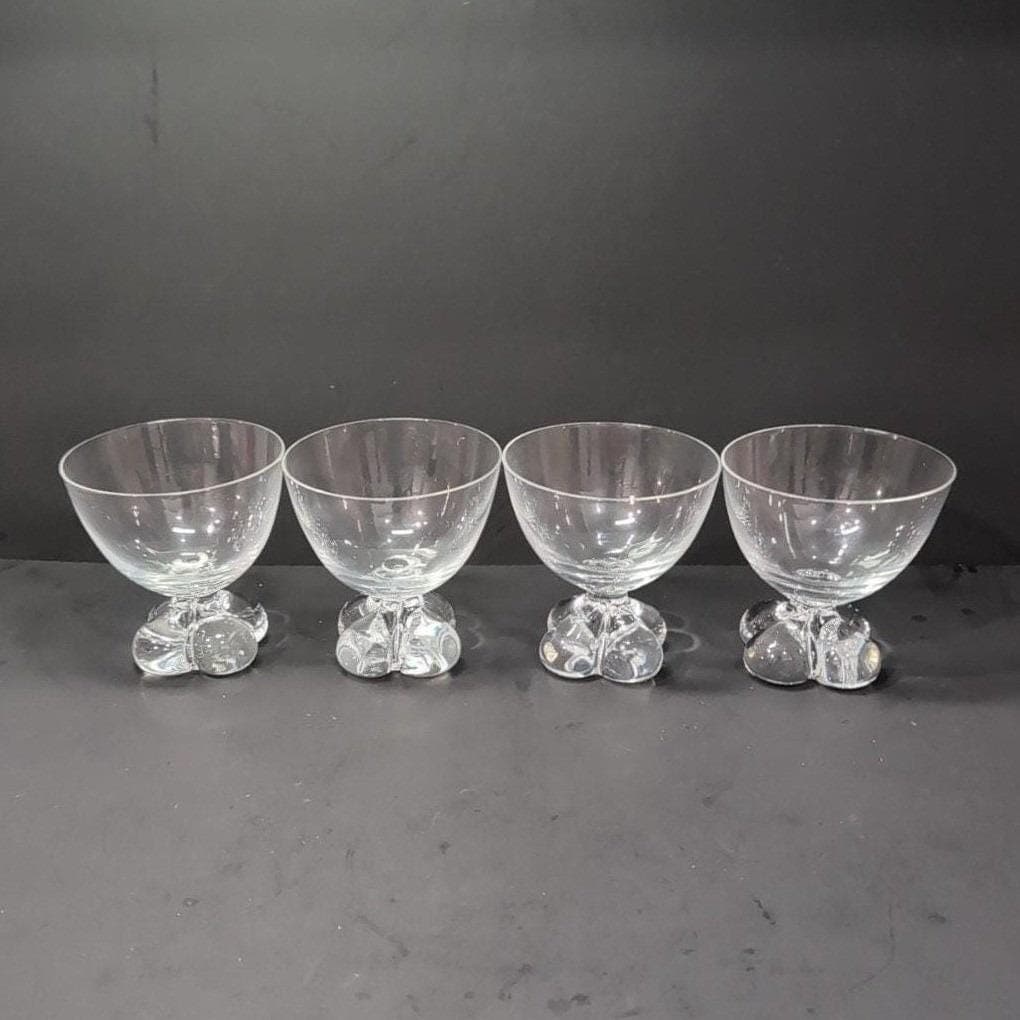 Tiffin Franciscan Du Jour Champagne Coupes, Set of 4, Vintage Sherbet Glasses - Thumbnail 9