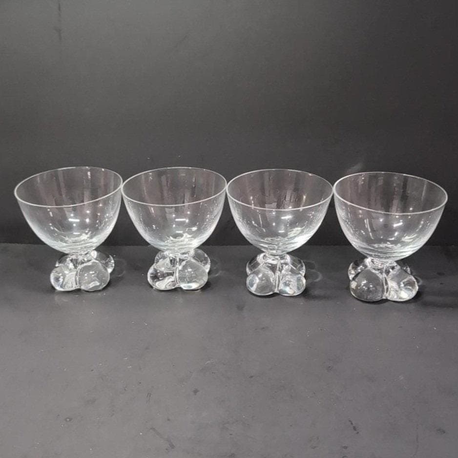 Tiffin Franciscan Du Jour Champagne Coupes, Set of 4, Vintage Sherbet Glasses - Thumbnail 10