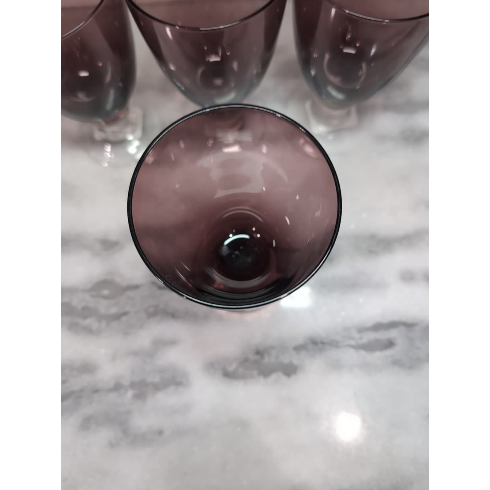 Dansk Crystal Madras Goblets Set, Amethyst Purple Iced Tea Glassware, Set of 4 - Thumbnail 6