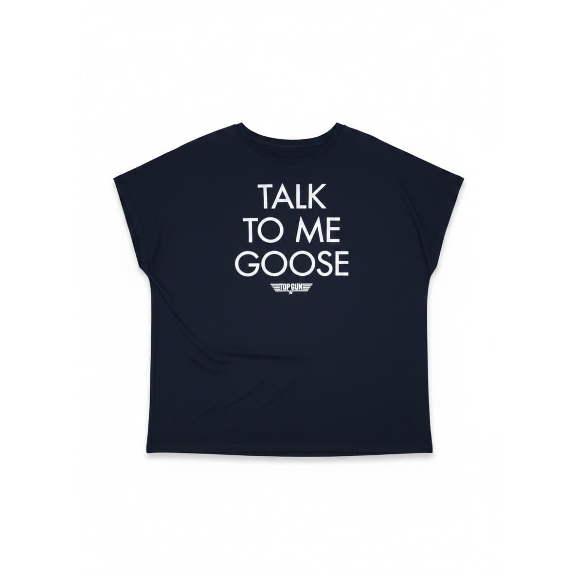 Top Gun "Talk To Me Goose" Navy Blue Graphic T-Shirt, Ripple Junction, S6
