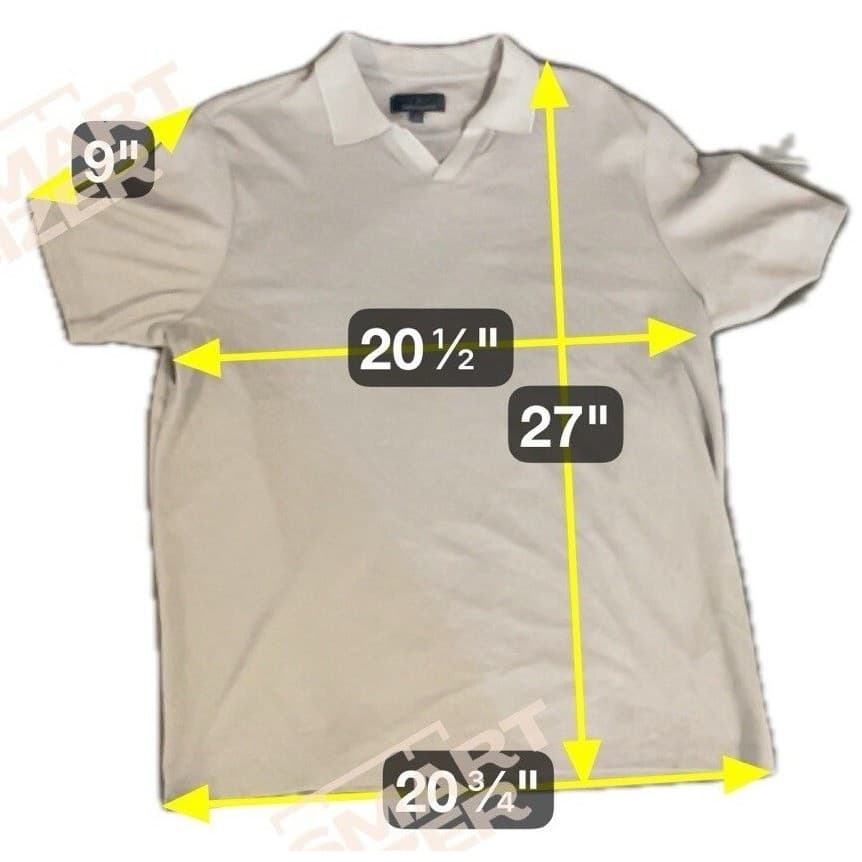 Toscano Gray Short Sleeve V-Neck, Pique Polo Shirt, Men's Large, Made in Peru - Thumbnail 2