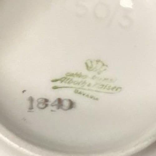 Alboth & Kaiser Alba-Kunst Bavaria Demitasse Creamer Vintage Blue Floral Pitcher - Thumbnail 6