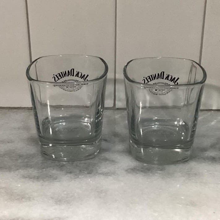 Jack Daniels Old No. 7 Lowball Glasses, Set of 2, Weighted Bottom Emboss Barware - Thumbnail 10