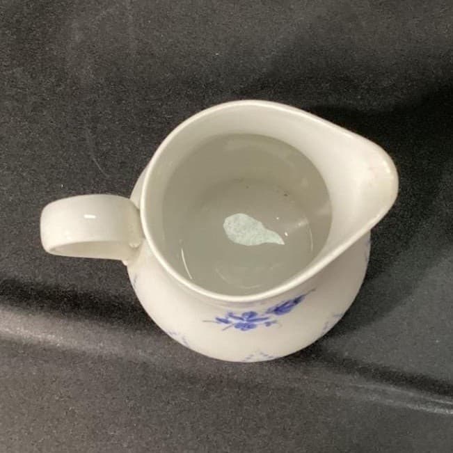 Alboth & Kaiser Alba-Kunst Bavaria Demitasse Creamer Vintage Blue Floral Pitcher - Thumbnail 4