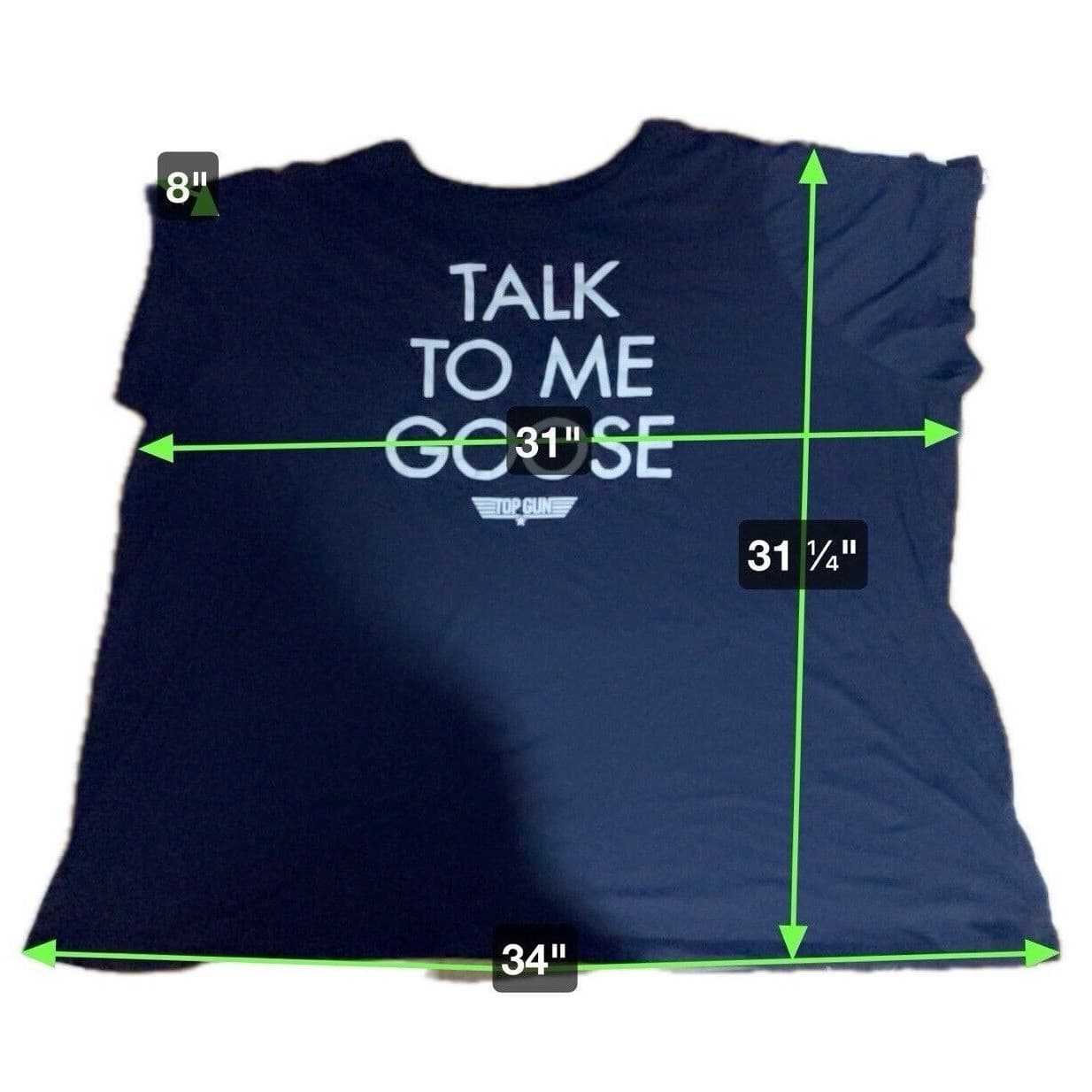 Top Gun "Talk To Me Goose" Navy Blue Graphic T-Shirt, Ripple Junction, S6 - Thumbnail 2