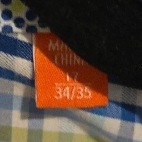 Tallia Slim Fit Navy Geometric Pattern Dress Shirt, Men's 17 34/35, Long Sleeve - Thumbnail 6