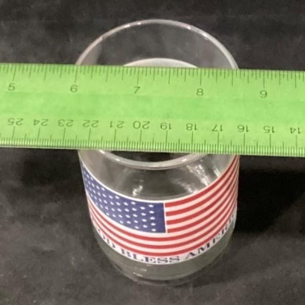 American Flag "God Bless America" Tumblers, Set of 2, Vintage Patriotic Glasses - Thumbnail 7