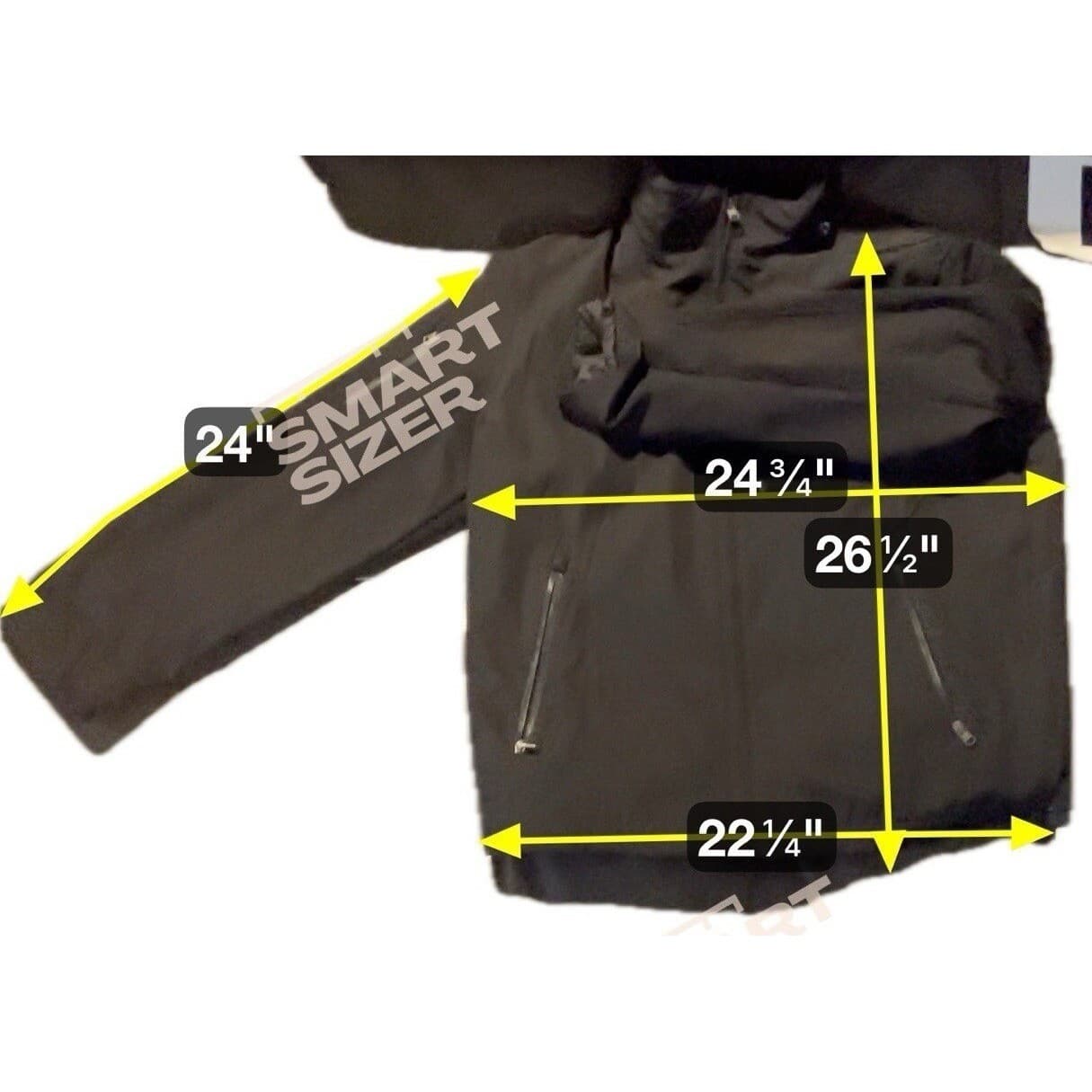 Tahari Black Softshell Full Zip Hooded Jacket, Men's Large, Pocket Utility Tech - Thumbnail 2