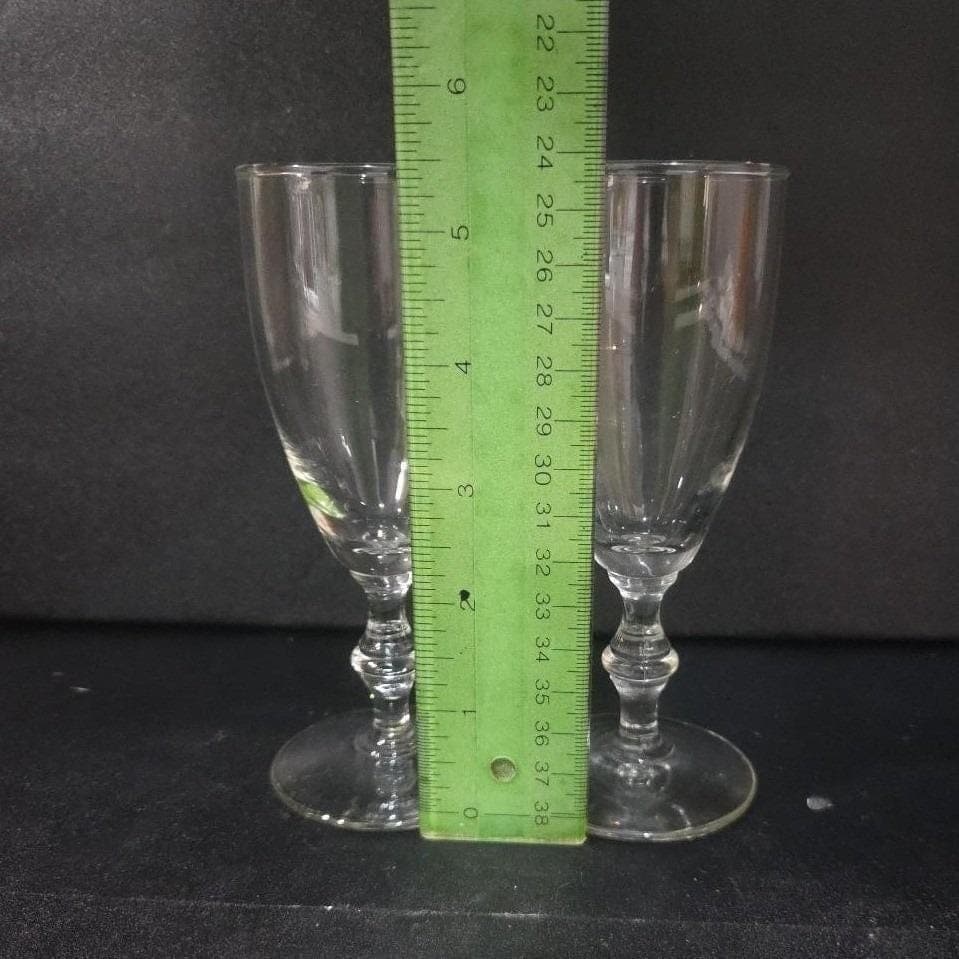 Libbey Georgian Clear Whiskey Sour Glasses, Set of 2, Vintage Stemware Drinkware - Thumbnail 2