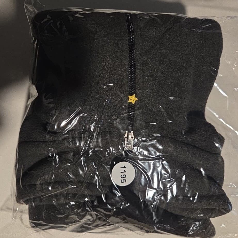 Boca Classics Quarter Zip Fleece Pullover, Grey Black Colorblock, Men's Large - Thumbnail 8
